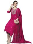 Elegant Comfort Meets Style – GoSriKi Women’s Cotton Blend Embroidered Kurta