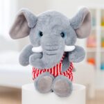 Adorable & Soft Companion – Babique Dangri Elephant Plush Toy Perfect for Kids and Gifting