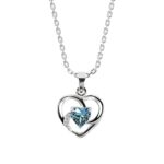 Elegant and Timeless – CLARA 925 Sterling Silver Heart Pendant Necklace