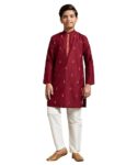 Elegant & Comfortable – Perfect Festive Kurta Pajama Set for Boys