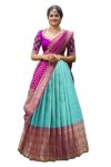 Elegant & Traditional: Latest South Indian Style Unstitched Half Saree for Women