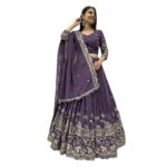 Elegant & Festive Look – Pihu Fashion Women’s Art Silk Semi-Stitched New Lehenga