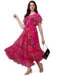 Elegant & Comfortable – Fashion2wear Women’s Georgette Floral Digital Print Gown