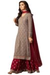 IYALAFAB® Women’s Georgette Semi-Stitched Anarkali Salwar Suit