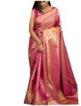 Elegant Tradition Meets Modern Comfort – SGF11 Women’s Kanjivaram Soft Silk Saree With Blouse