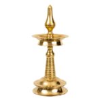 Divine Glow of Tradition – Spillbox Brass Kerala Kuthu Vilakku Brings Spiritual Elegance to Every Puja