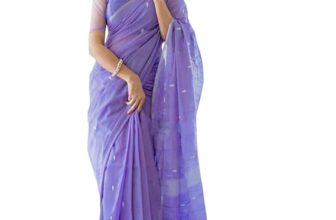 A Perfect Blend of Tradition and Elegance – SIRIL Women’s Banarasi Silk Kanjivaram Saree Shines in Every Occasion
