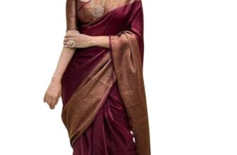 Elegant Grace Redefined – C J Enterprise Women’s Soft Pure Kanjivaram Silk Saree is a Must-Have for Every Wardrobe