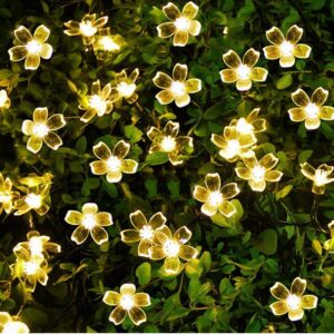 One94Store 36 Flower LED Curtain String Lights – 12 Meter Silicon Flower Fairy Lights for Window, Festival, Diwali, Christmas, Wedding, Party & Home Decoration (Made in India, Warm White)