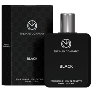 The Man Company Black Edt Perfume For Men - 50Ml, Premium Long Lasting Fragrance Spray, Gift For Him - Fresh | Gift for friend| Anniversary fragrance gift | Diwali perfume gift