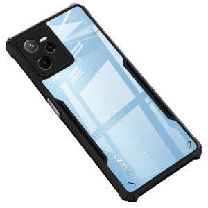 Zapcase Back Case Cover for Realme C35 / Realme Narzo 50A Prime | Compatible for Realme C35 / Realme Narzo 50A Prime Back Case Cover | Clear Case with Camera Protection | (TPU + PC | Matte Black)