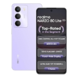 realme NARZO 80 Lite 5G (Crystal Purple, 6GB+128GB) | 6000mAh Long-Lasting Battery | MediaTek Dimensity 6300 5G | AI Assist Features | IP64 Rated Water & Dust Resistant | Military-Grade Durability Smartphone